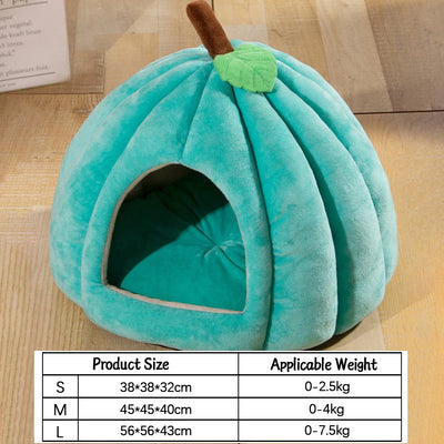 Banana-Shaped Cat & Dog Pet Bed | Kawaii Fruit Plush Sleeping Mat