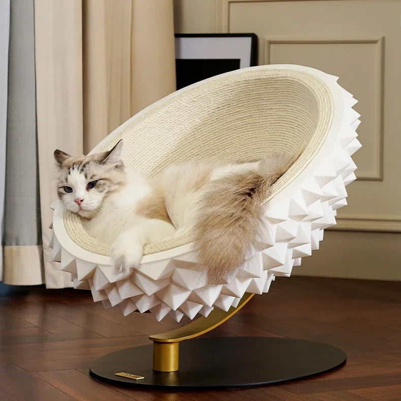 Cama y Rascador para Gatos Durian, Producto 3 en 1 para Gatos