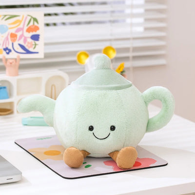 Plush Coffee Cup Mug Teapot Stuffed Toy | Cute Drink Character Pillow
