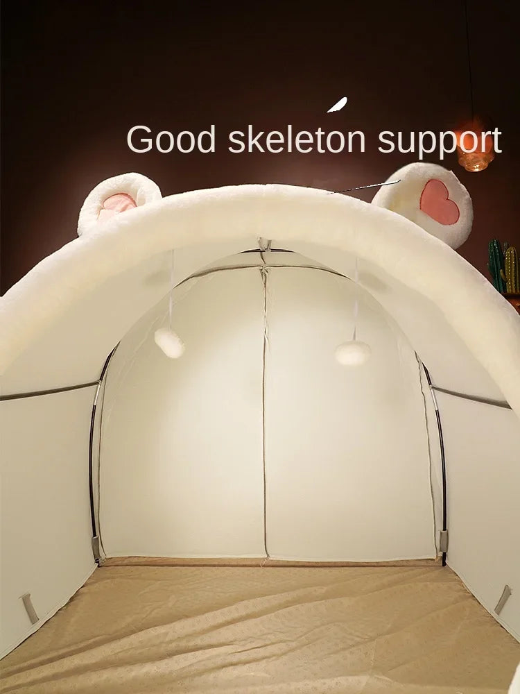 Giant Rabbit Plushie Tent Bed for Two People