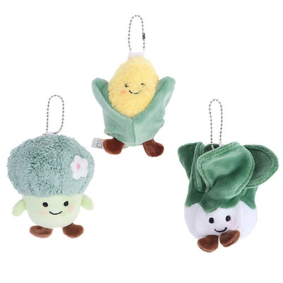 Plushie Cartoon Food Keychain, 20 Varieties