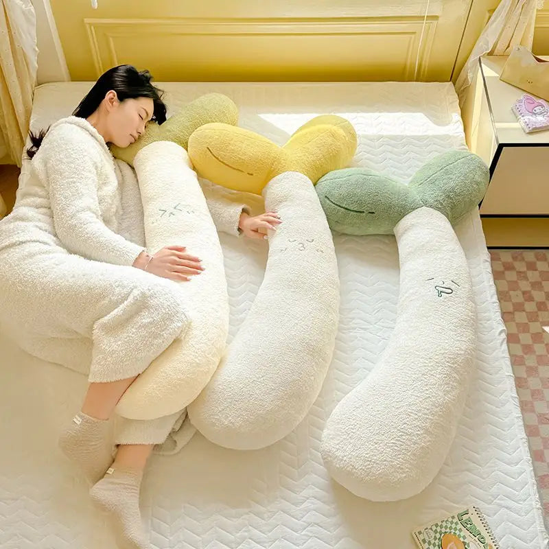 Kawaii Bean Sprout Body Pillow, Two Colors, 28-47" | 70-120 cm