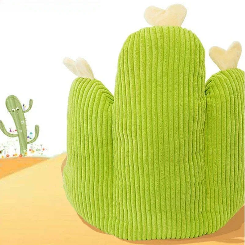 Silla de peluche de cactus Kawaii para niños