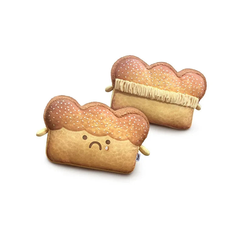 Toast-Shaped Car Headrest & Neck Pillow – Kawaii Car Seat Accessory