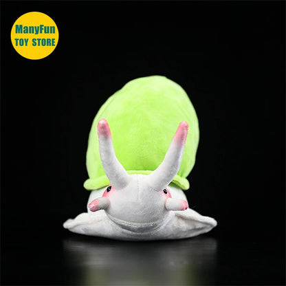 Plushie Realistic Green Land Snail Plushie, 10" | 25 cm