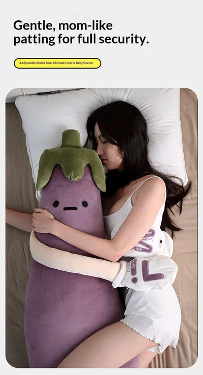 Eggplant King Adjustable Sleep Pillow – Soft Soothing Bed Pillow