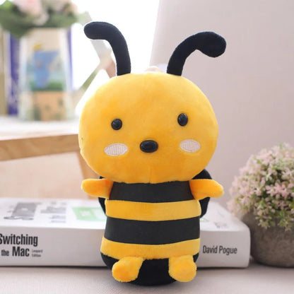 Cartoon Kawaii Honeybee Plushie, 8" | 20 cm