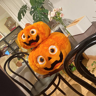 Halloween Jack-O-Lantern Plush Toy - Cute Pumpkin Doll, 10-14" | 25-35 cm