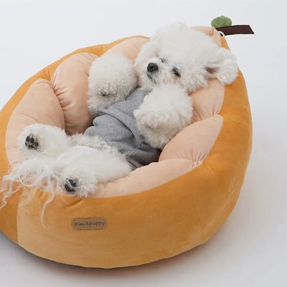 Plushie Avocado Cat/Dog Bed for Small Pets up to 13 lbs (6 kg)