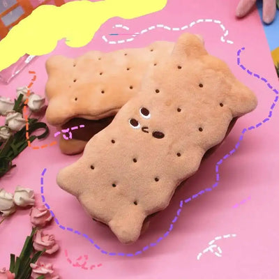 Plüsch Cookie Stiftetasche mit großem Fassungsvermögen, 7" | 19 cm