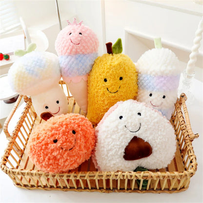 Fruits et légumes en peluche Fuzzy, 9 variétés, 6-11" | 16-28 cm