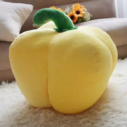 Peluche de Pimiento Amarillo Gigante – Juguete de Comida Realista