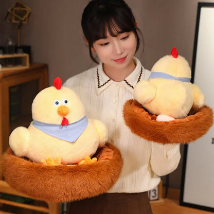 Hen & Nest Plushie Set, 12-15" | 30-38 cm