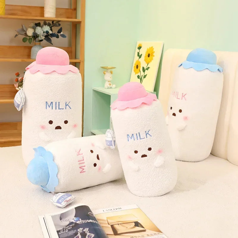 Bottle of Milk Plushie – Cute Plush Toy in Blue or Pink