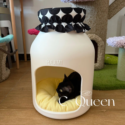 Baby Bottle Pet House & Stool | Food-Themed Cat & Dog Nest with Seat