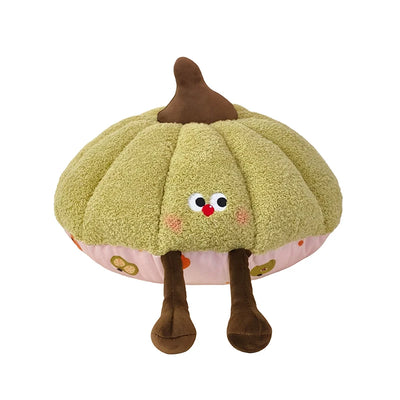 Pumpkin Plush Pillow - Soft Cartoon Gourd Cushion, 16" | 40 cm