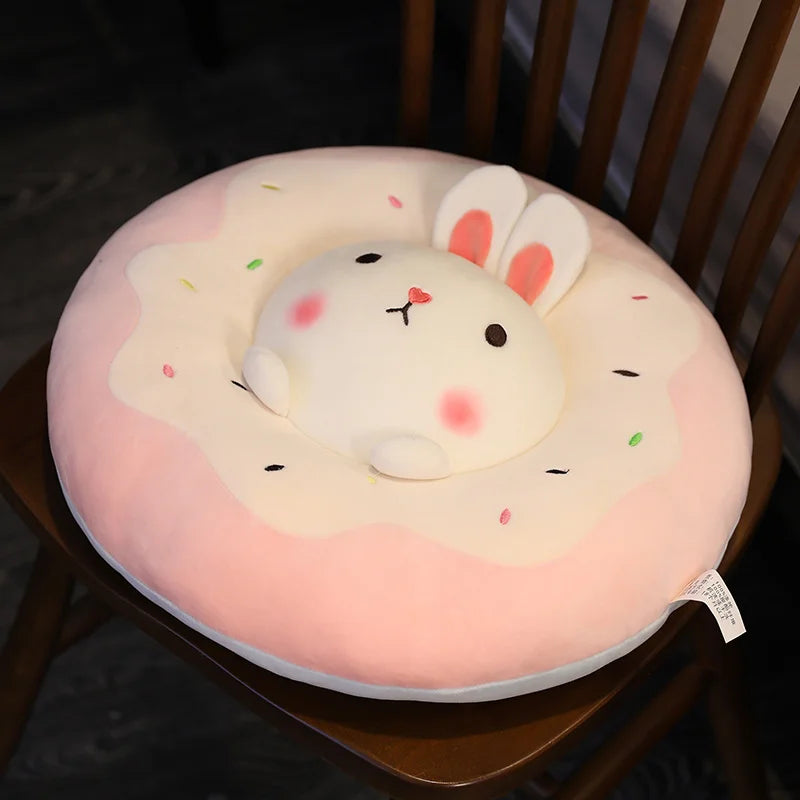 Animal Donut Plushie Seat Cushions, 16" | 40 cm