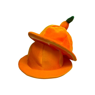 Tangerine Citrus Knit Hat | Kawaii Fruit Costume Cap