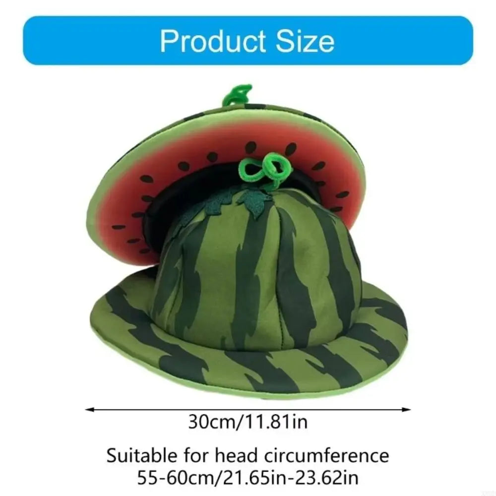Watermelon Brim Sun Hat | Fruit Party Costume Cap