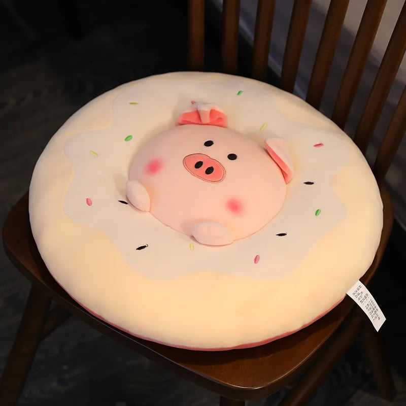 Animal Donut Plushie Seat Cushions, 16" | 40 cm