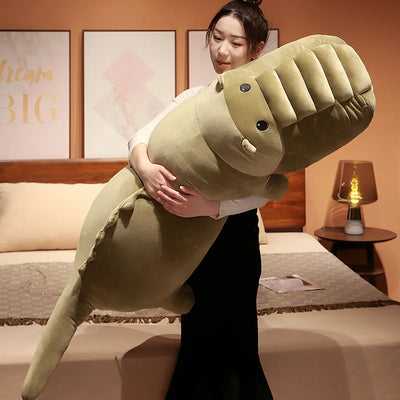 Jumbo Swirly Crocodile Plushie, 24-47" | 60-120 cm