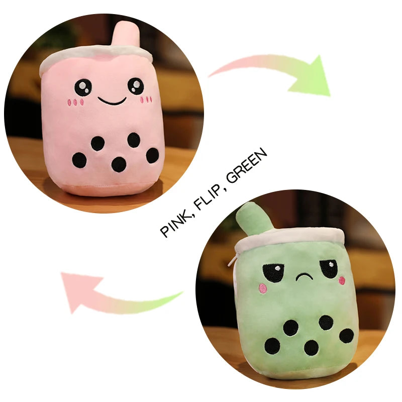 Plushie Reversible Boba Tea Toy, 6-10" | 15-25 cm