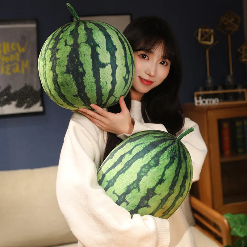 Plushie Realistic Watermelon, 3-14" | 8-35 cm