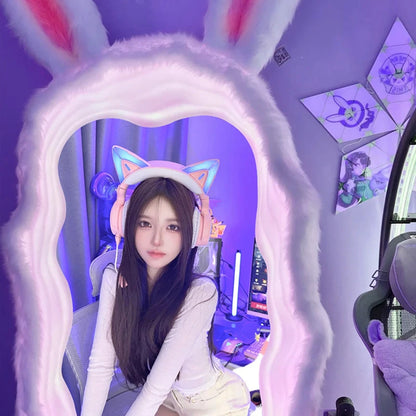 Giant LED Bunny Mirror | 93" x 53" (237 x 134 cm) | Ultra-HD Glass 🐰✨