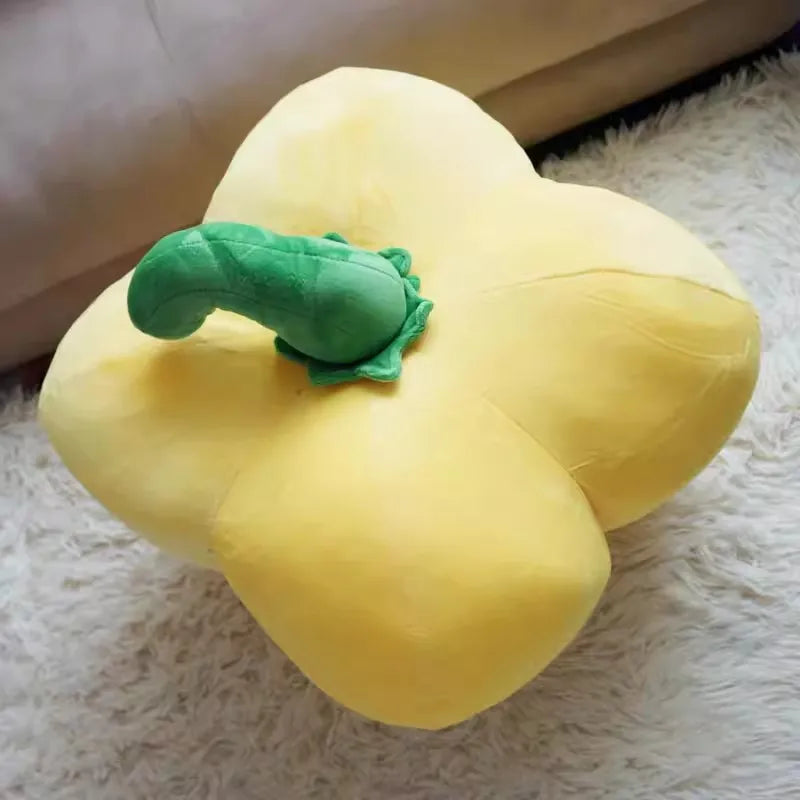 Peluche de Pimiento Amarillo Gigante – Juguete de Comida Realista