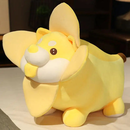 Plushie Shiba Inu en forme de banane, 10-24" | 25-60 cm