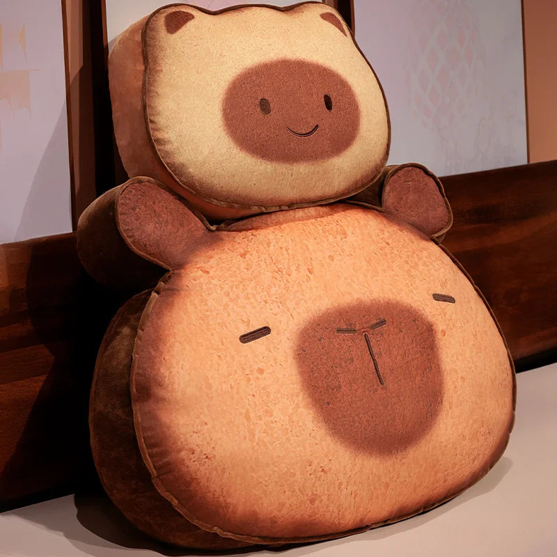 Capybara/Cat Cookie Plushie – Jumbo Comfort in a Sweet Design