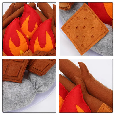 Plushie S'mores Campfire Play Set, 16" | 40 cm
