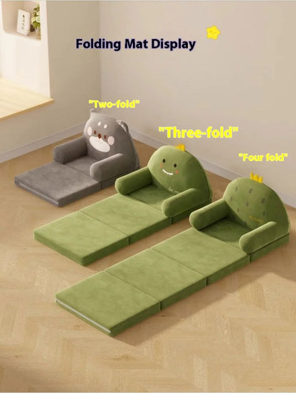 Cactus Plush Children's Reading Chair & Fold-Out Bed