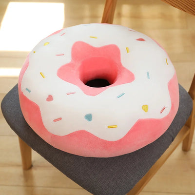 Donut Seat Cushion Plushie, Four Colors, 15-23" | 38-58 cm