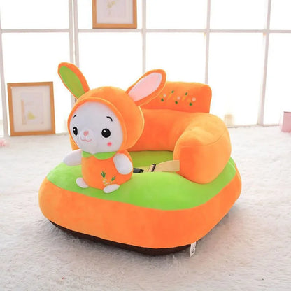 Asiento de Apoyo para Bebés de Peluche - Tres Diseños de Animales