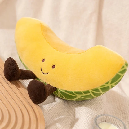 Cantaloupe Slice Plushie, 10" | 25 cm