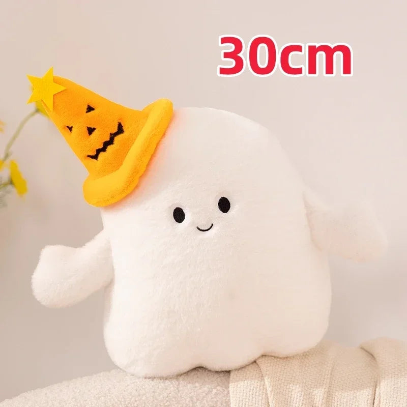 Halloween Pumpkin Ghost Plush Toy – Holiday Stuffed Plant Pillow