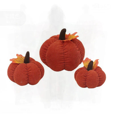 Thanksgiving Pumpkin Corduroy Ornaments – Autumn Festival Decor (Wholesale)