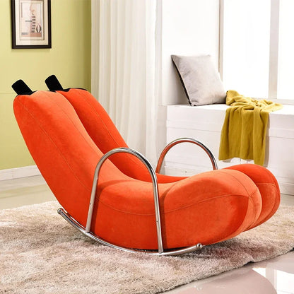 Go Bananas Rocking Chair - Five Colors, Faux Leather or Plush Design