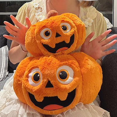 Halloween Jack-O-Lantern Plush Toy - Cute Pumpkin Doll, 10-14" | 25-35 cm
