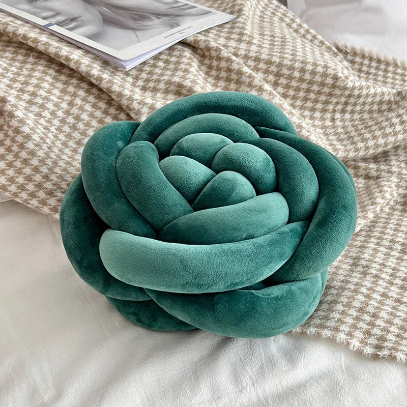 Rose Knot Plushie Throw Pillow, 11" | 28 cm 🌹