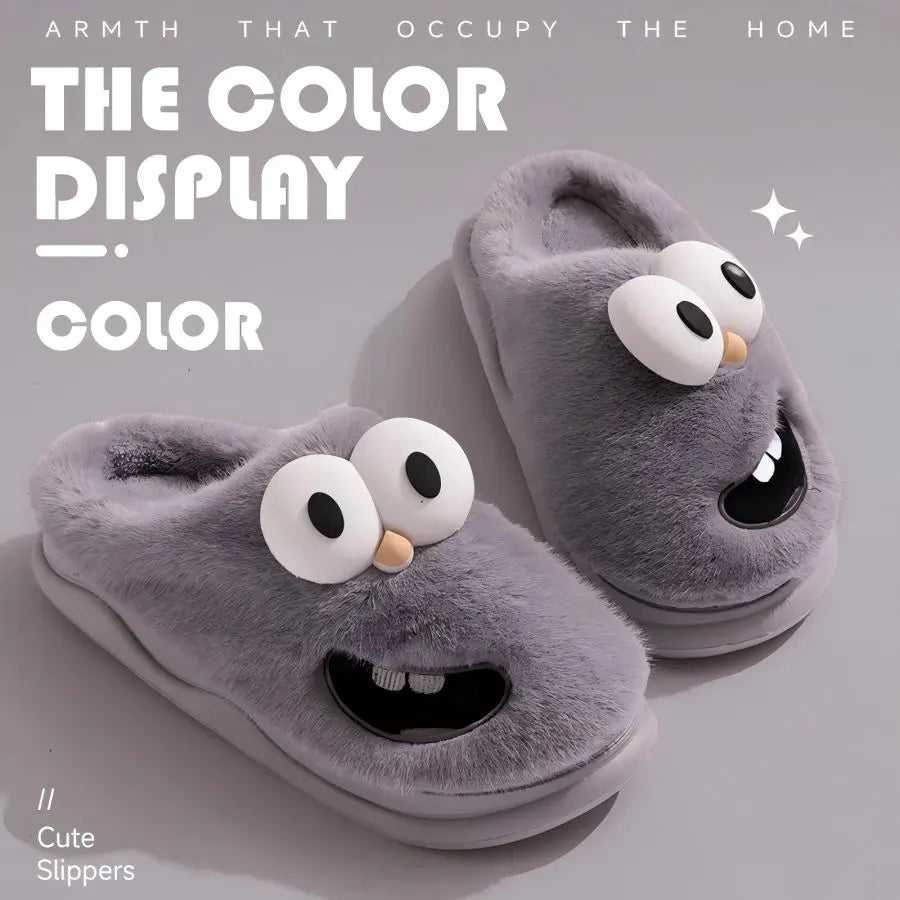 Plushie Cartoon Bird Slippers, US Men 4-10/ Women 5.5-11.5