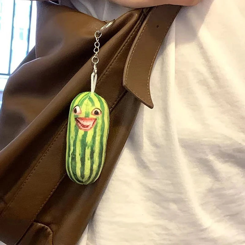 Watermelon Plush Keychain & Bag Charm, 5-8" | 12-20 cm