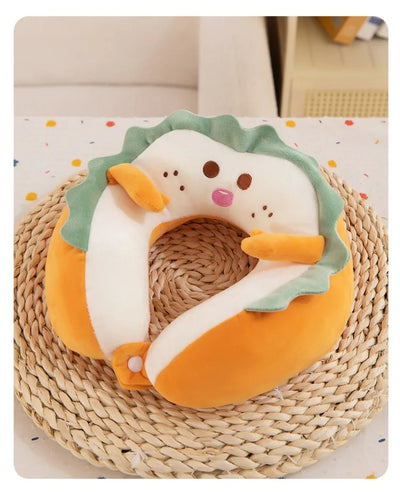 Toast Bread U-Shaped Neck Pillow – Cartoon Cute Car Cervical Pillow
