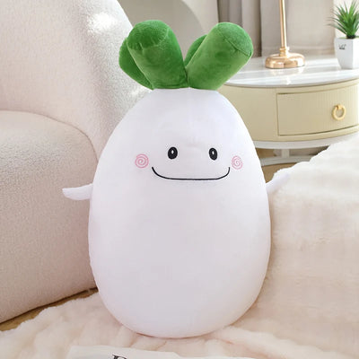 Kawaii Vegetable Plush Pillows – Corn, Carrot, Pumpkin & More, 8-35" | 20-90 cm