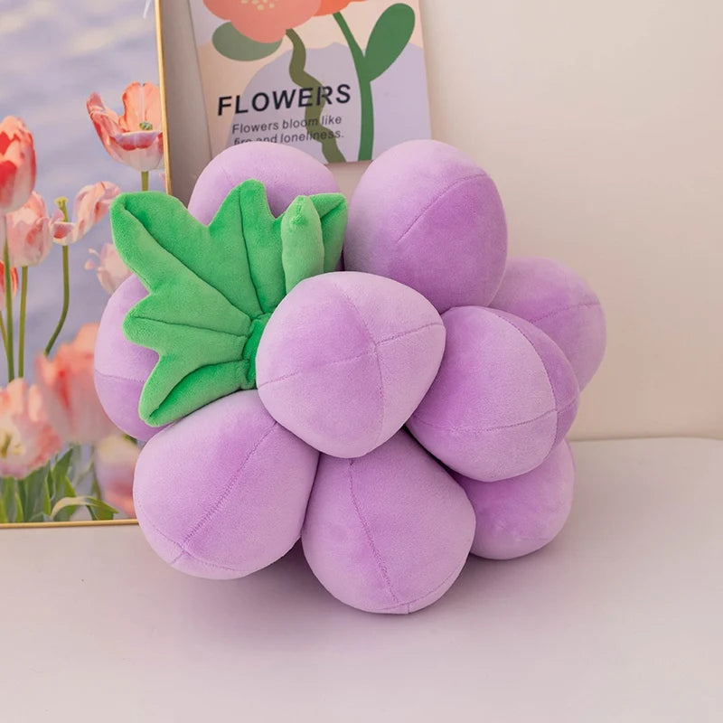 Realistic Grape Plushies, Five Colors, 9-14" | 22-35 cm