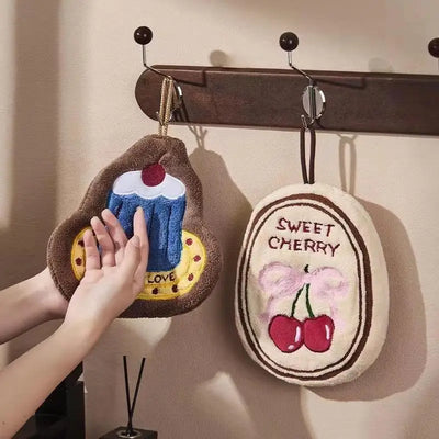 Thickened Kitchen Hand Towel – Absorbent Hanging Cloth