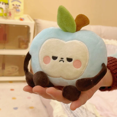 Squishy Apple Plush Pillow – Soft Stuffed Fruit Toy, Three Sizes