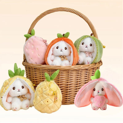 Fruit Bunny Plush Toys – 6 Styles, 5" | 13 cm