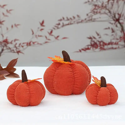 Thanksgiving Pumpkin Corduroy Ornaments – Autumn Festival Decor (Wholesale)